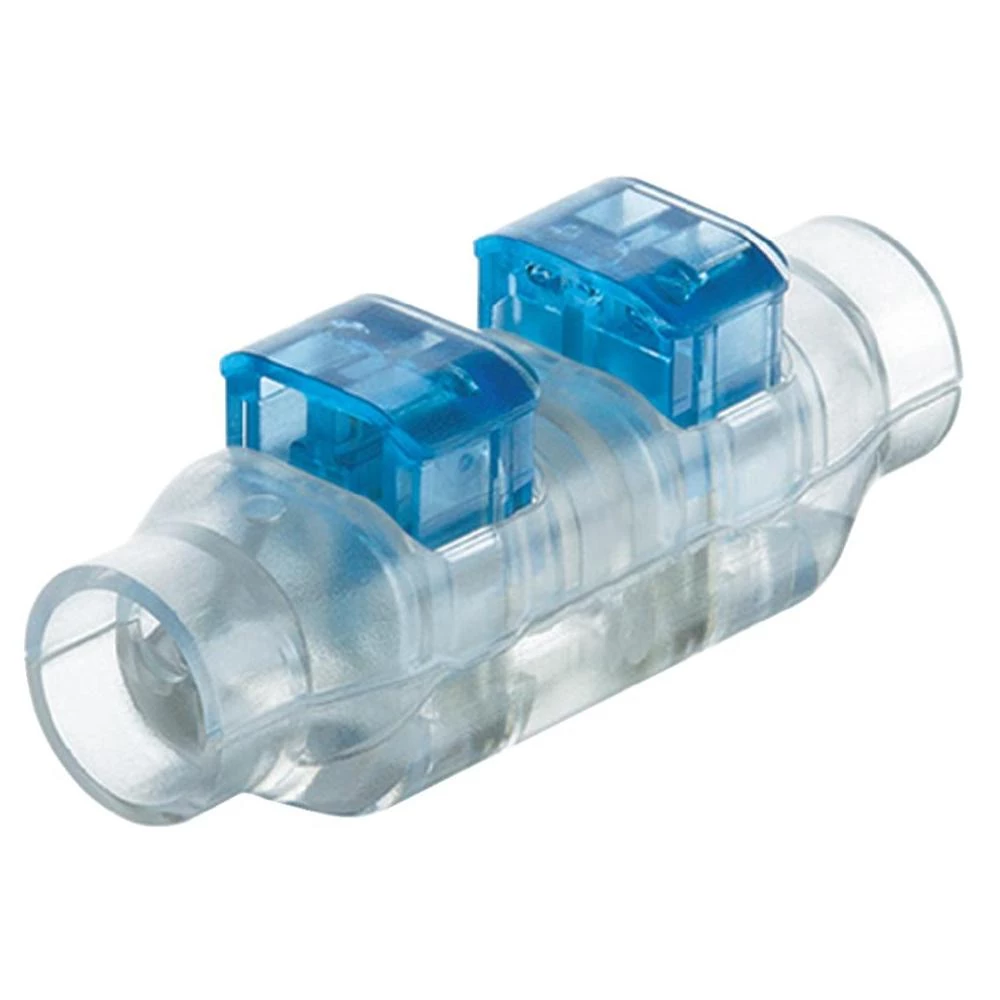 Brzostezna spojnica TE Connectivity fleksibilna: 0.82-1 mm kruta: 0.82-1 mm broj polova: 2 293545-2 1 kom. prozirna, plava slika