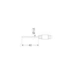Greisinger GLF 401 MIN senzor temperature zraka GLF 401 MINI Pt100 Mini-DIN 4-polni senzor temperature -25 do +70 °C