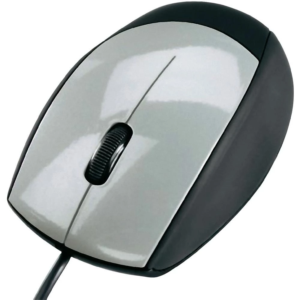 USB optički miš Hama M368 crni, srebrni slika