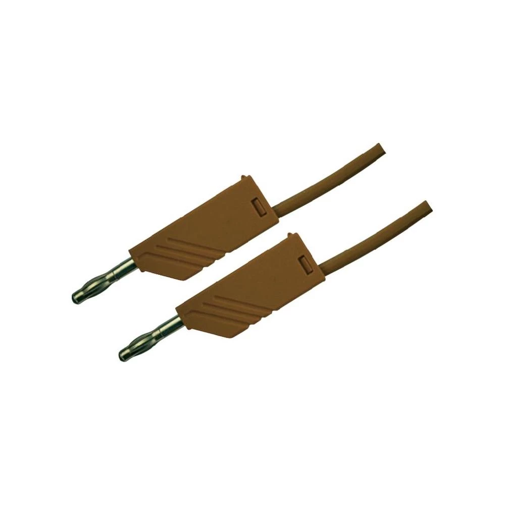 Mjerni vod MLN SKS Hirschmann [ lamelni utikač 4 mm - lamelni utikač 4 mm] 0.5 m slika