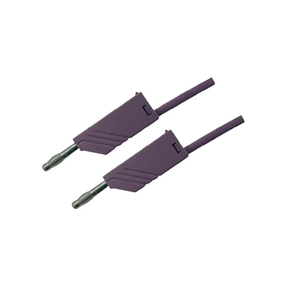 Mjerni vod MLN SKS Hirschmann [ lamelni utikač 4 mm - lamelni utikač 4 mm] 0.5 m slika