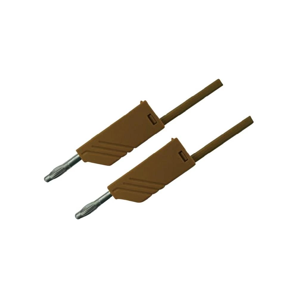 Mjerni vod MLN SKS Hirschmann [ lamelni utikač 4 mm - lamelni utikač 4 mm] 1 m s slika