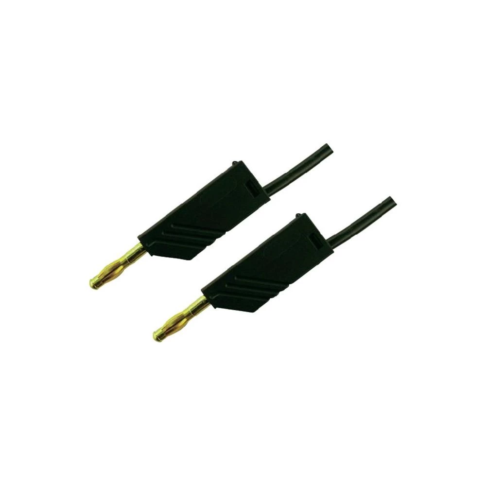 Mjerni vod MLN SKS Hirschmann [ lamelni utikač 4 mm - lamelni utikač 4 mm] 1 m c slika