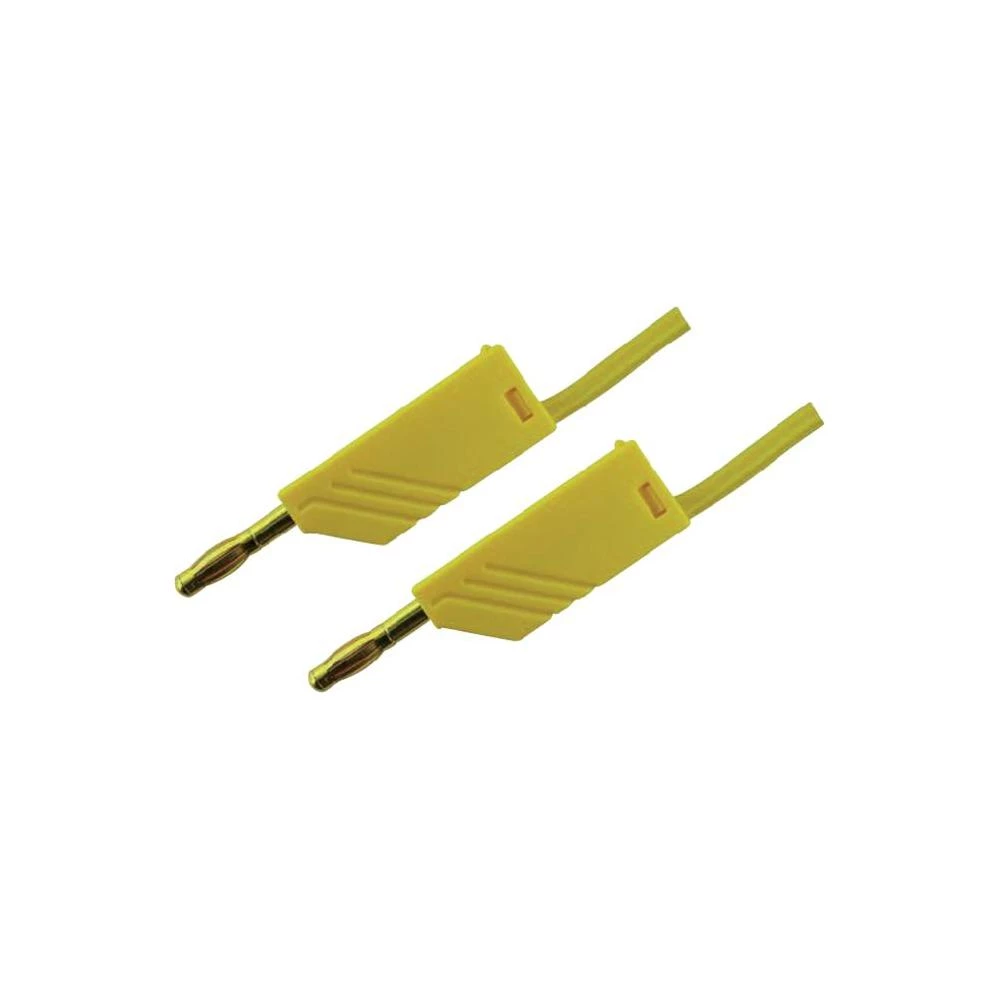 Mjerni vod MLN SKS Hirschmann [ lamelni utikač 4 mm - lamelni utikač 4 mm] 1 m ž slika