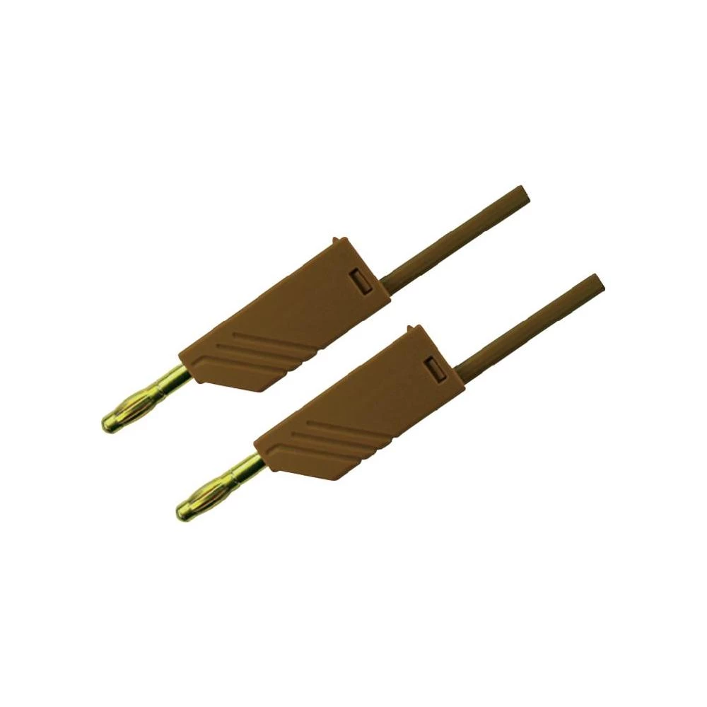 Mjerni vod MLN SKS Hirschmann [ lamelni utikač 4 mm - lamelni utikač 4 mm] 1 m s slika