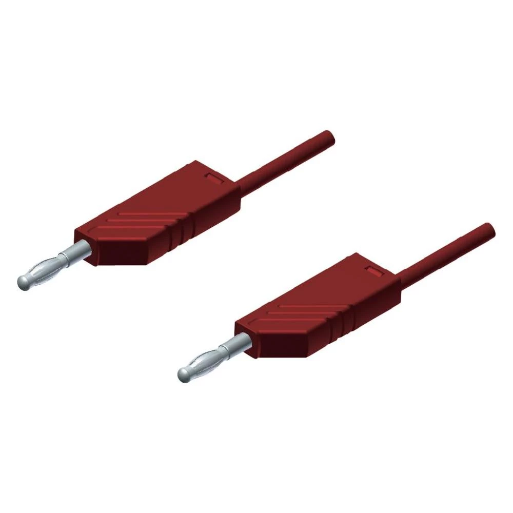 Mjerni vod MLN SKS Hirschmann [ lamelni utikač 4 mm - lamelni utikač 4 mm] 2 m c slika