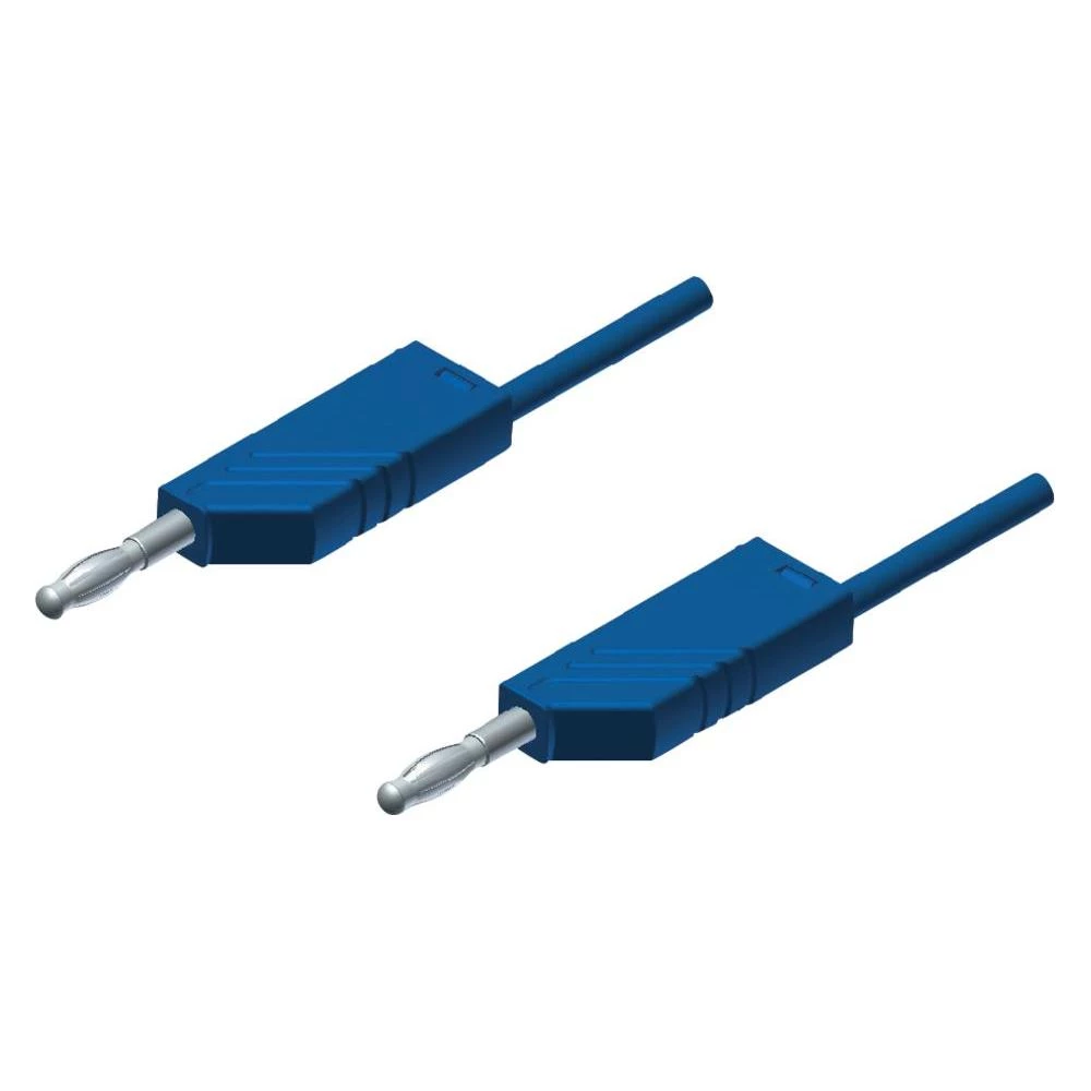 Mjerni vod MLN SKS Hirschmann [ lamelni utikač 4 mm - lamelni utikač 4 mm] 2 m p slika