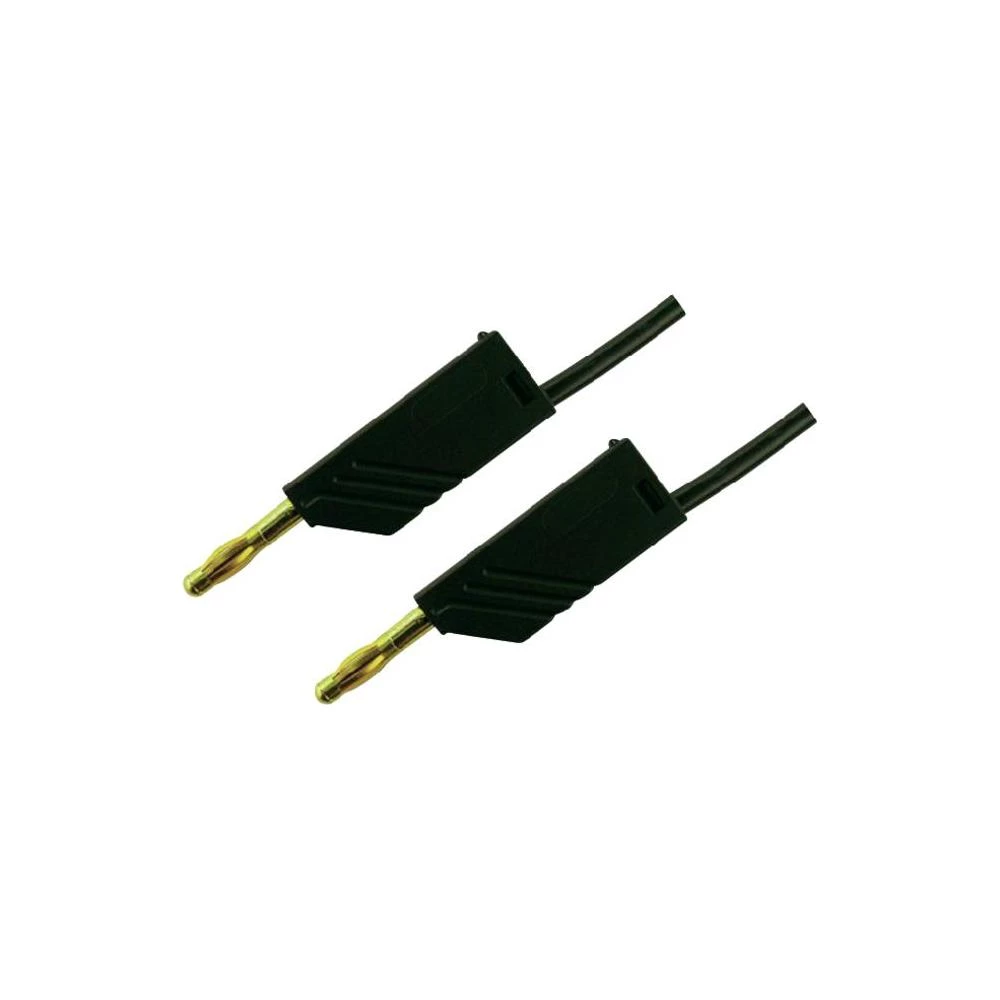 Mjerni vod MLN SKS Hirschmann [ lamelni utikač 4 mm - lamelni utikač 4 mm] 2 m c slika