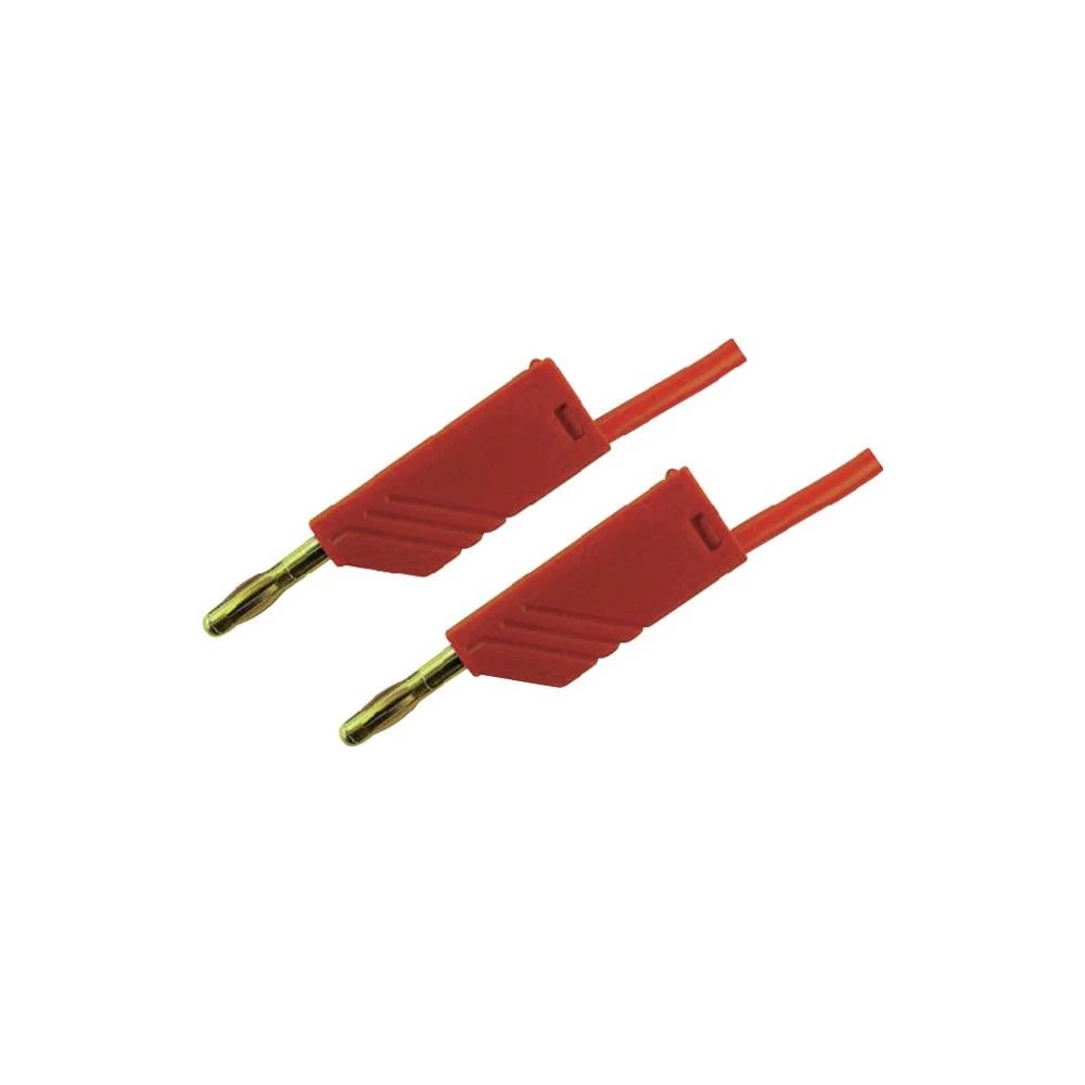 Mjerni vod MLN SKS Hirschmann [ lamelni utikač 4 mm - lamelni utikač 4 mm] 2 m c slika