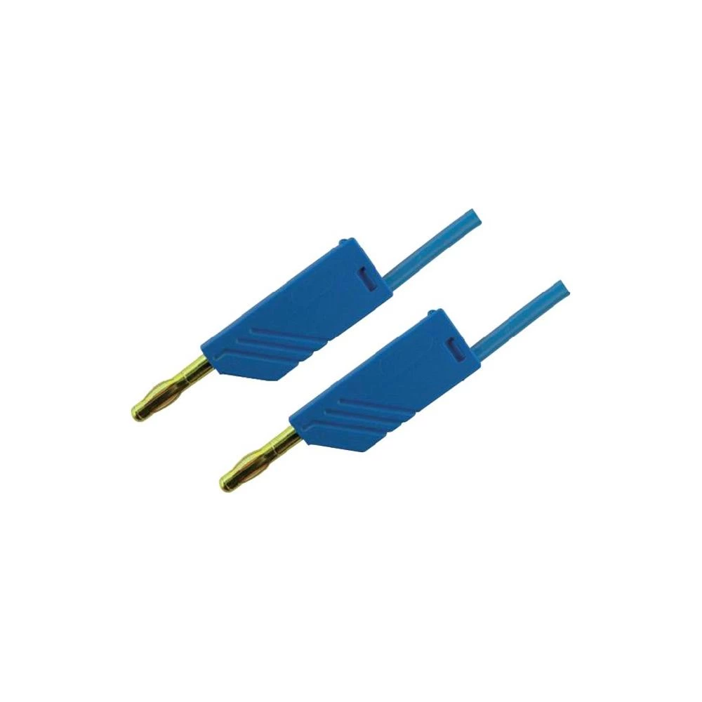 Mjerni vod MLN SKS Hirschmann [ lamelni utikač 4 mm - lamelni utikač 4 mm] 2 m p slika