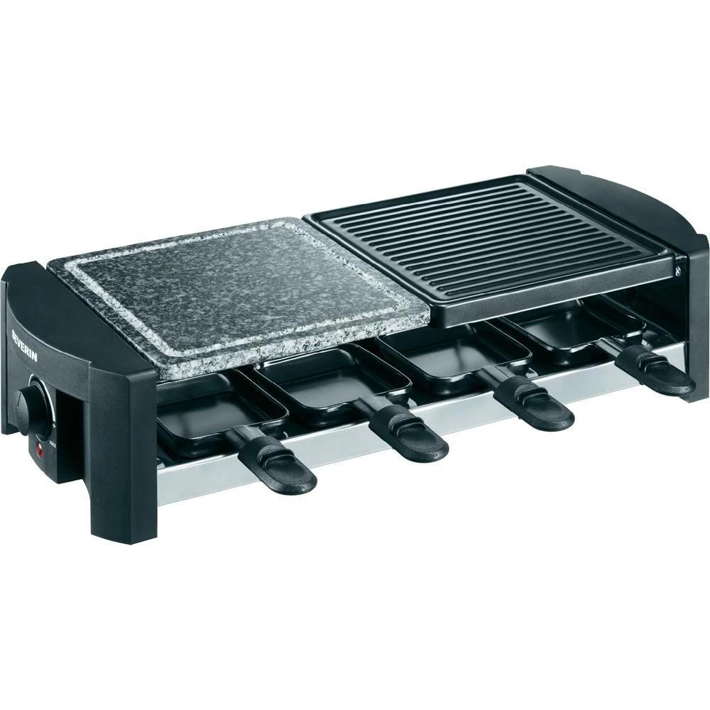 Raclette grill s prirodnim kamenom za pečenje Severin RG 2683, crne boje, 1.300 slika
