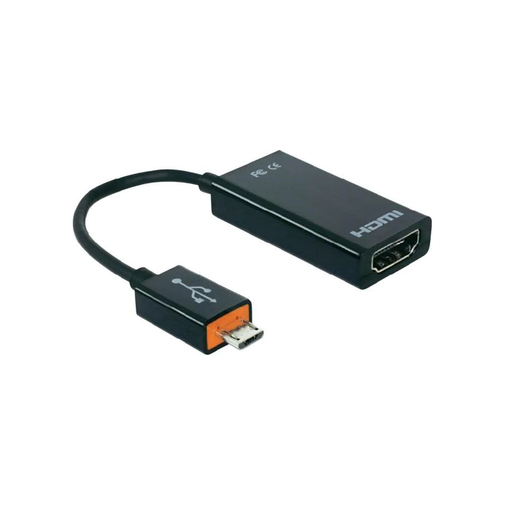 USB/DisplayPort/HDMI adapter Delock [1x SlimPort-utikač  1x HDMI-utičnica] crn, 65468 slika
