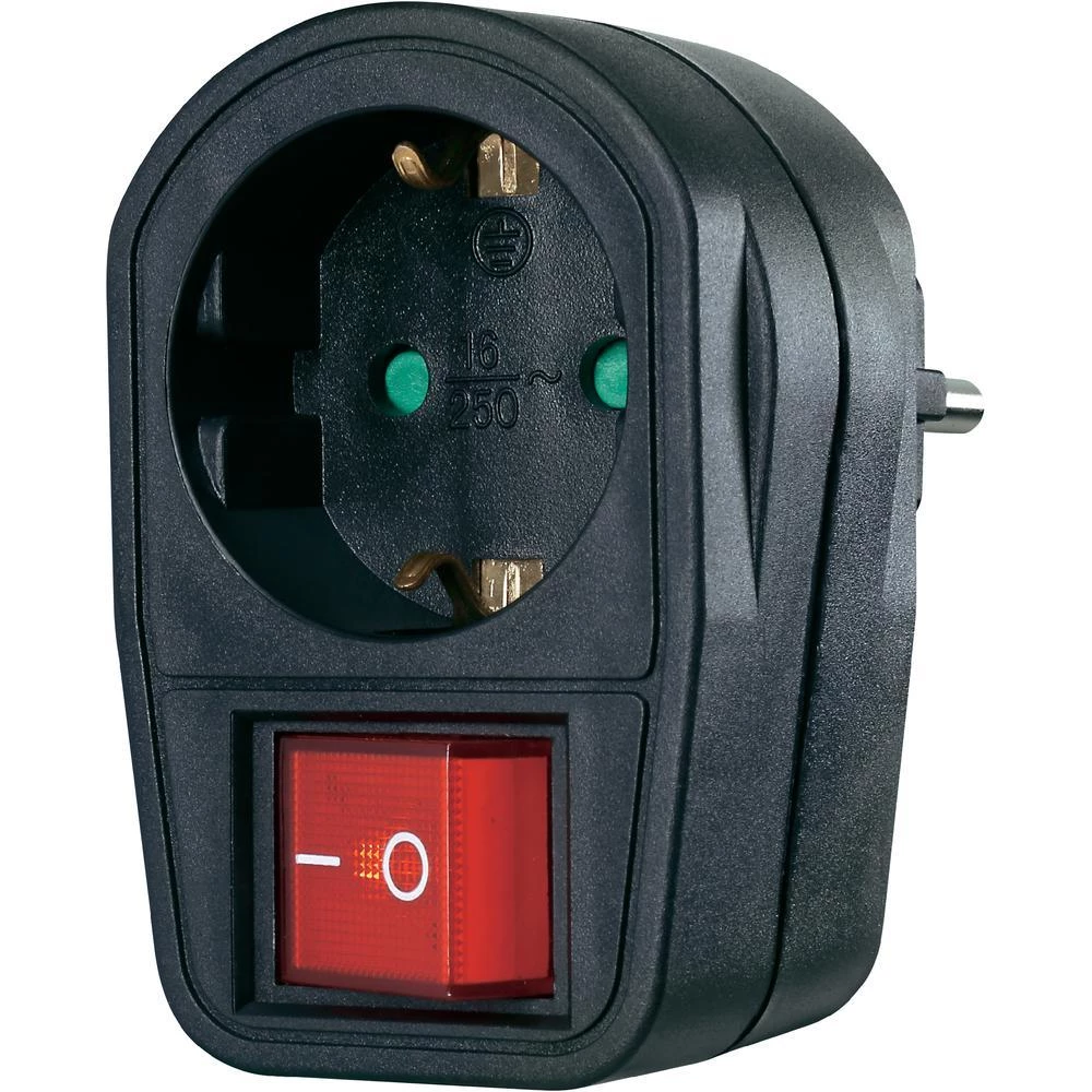 Međuspojna utičnica smogućnošću uklapanja, 2-polna crna slika