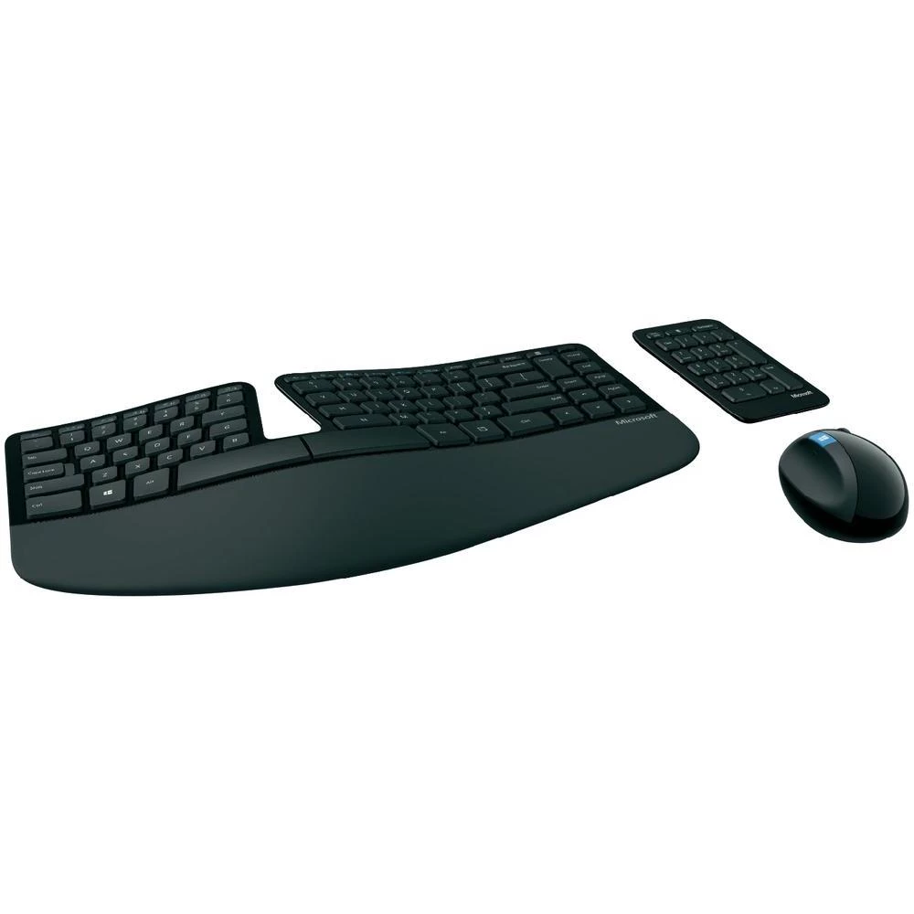 Komplet bežična tipkovnica i miš Microsoft Sculpt ErgonomicDesktop ergonomski cr slika