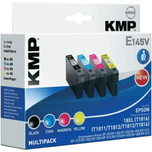Kompatibilne patrone za printer E145V KMP kombinirano pakiranje zamjenjuje Epson T1816 crna, cijan, magenta, žuta slika
