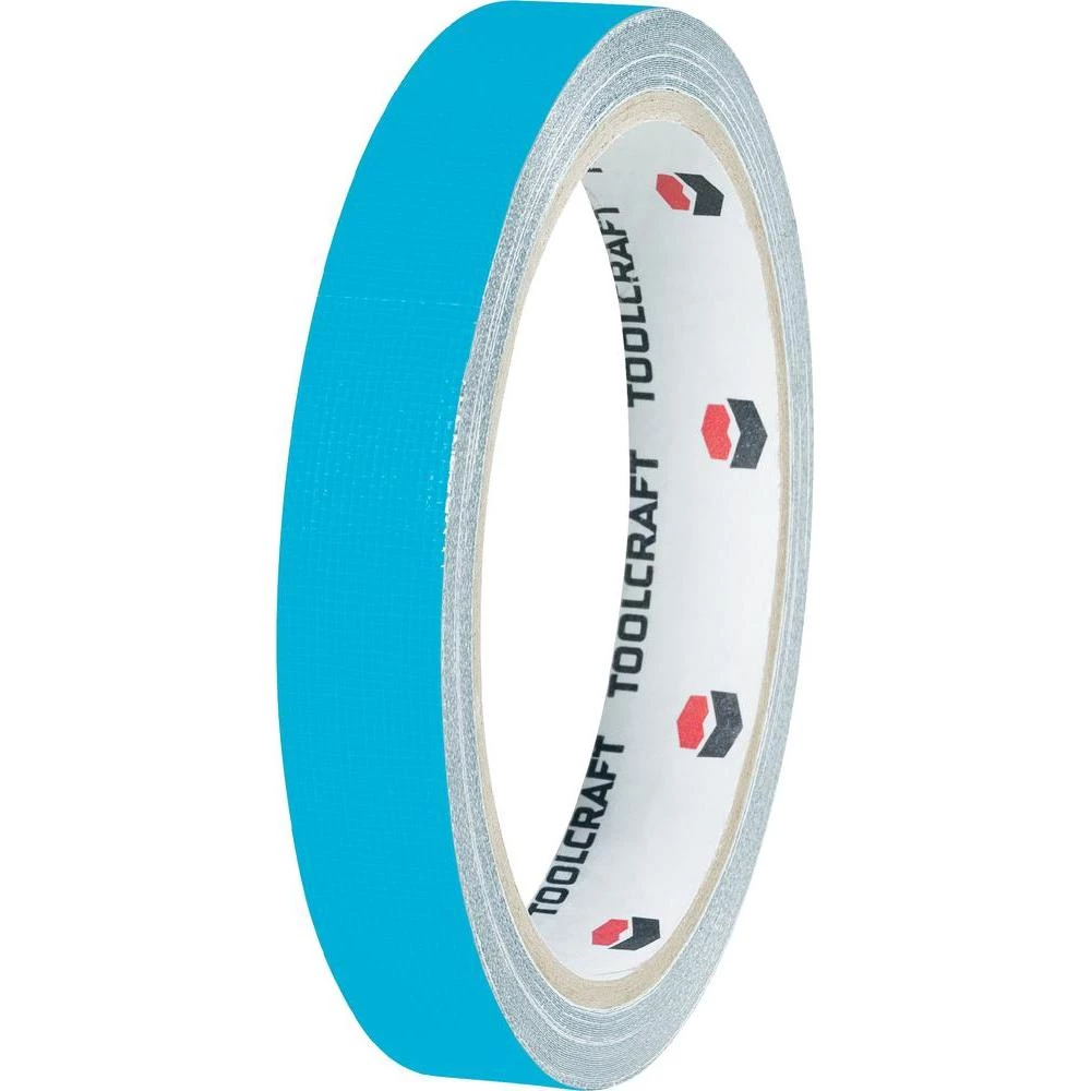 Jednostrana ljepilna traka od tkanine Toolcraft HEB38L10BC, (Dx Š) 10 m x 38 mm, plava slika