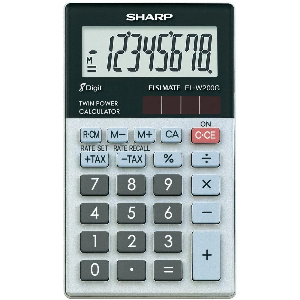 Džepni kalkulator Sharp EL-W200GGY ELW200G slika