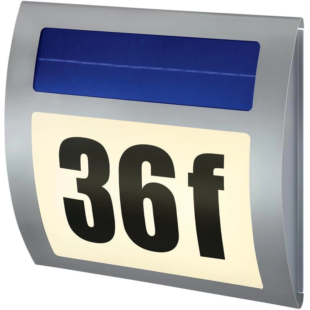 Solarna svjetiljka za kućni broj, LED Renkforce, plemeniti čelik HN 058 slika