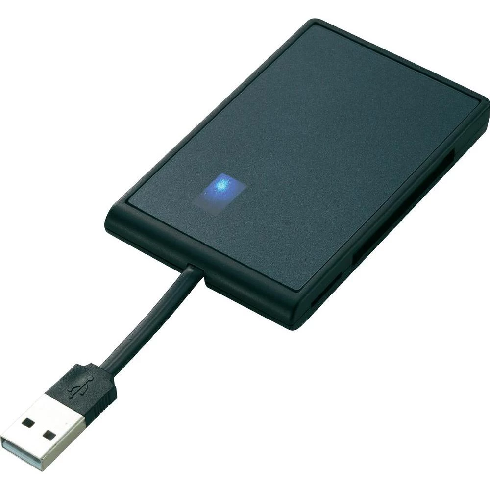 Vanjski čitač memorijskih kartica USB 3.0 Renkforce crni slika