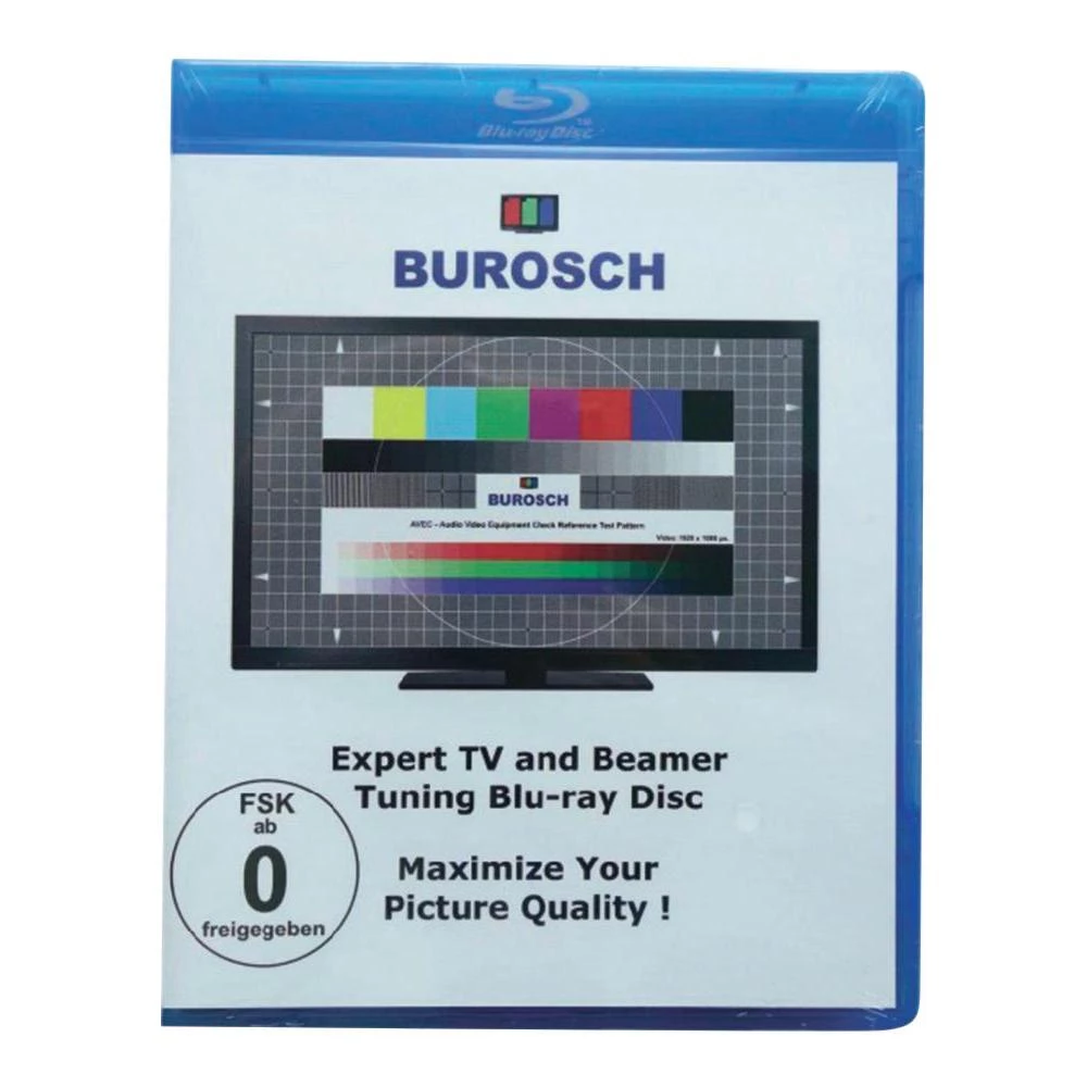 Disk za optimizaciju slike BD-2 Burosch stručna optimizacija TV-a i beamera, Blu-ray-a, alat za podešavanje slike s testnom i re slika
