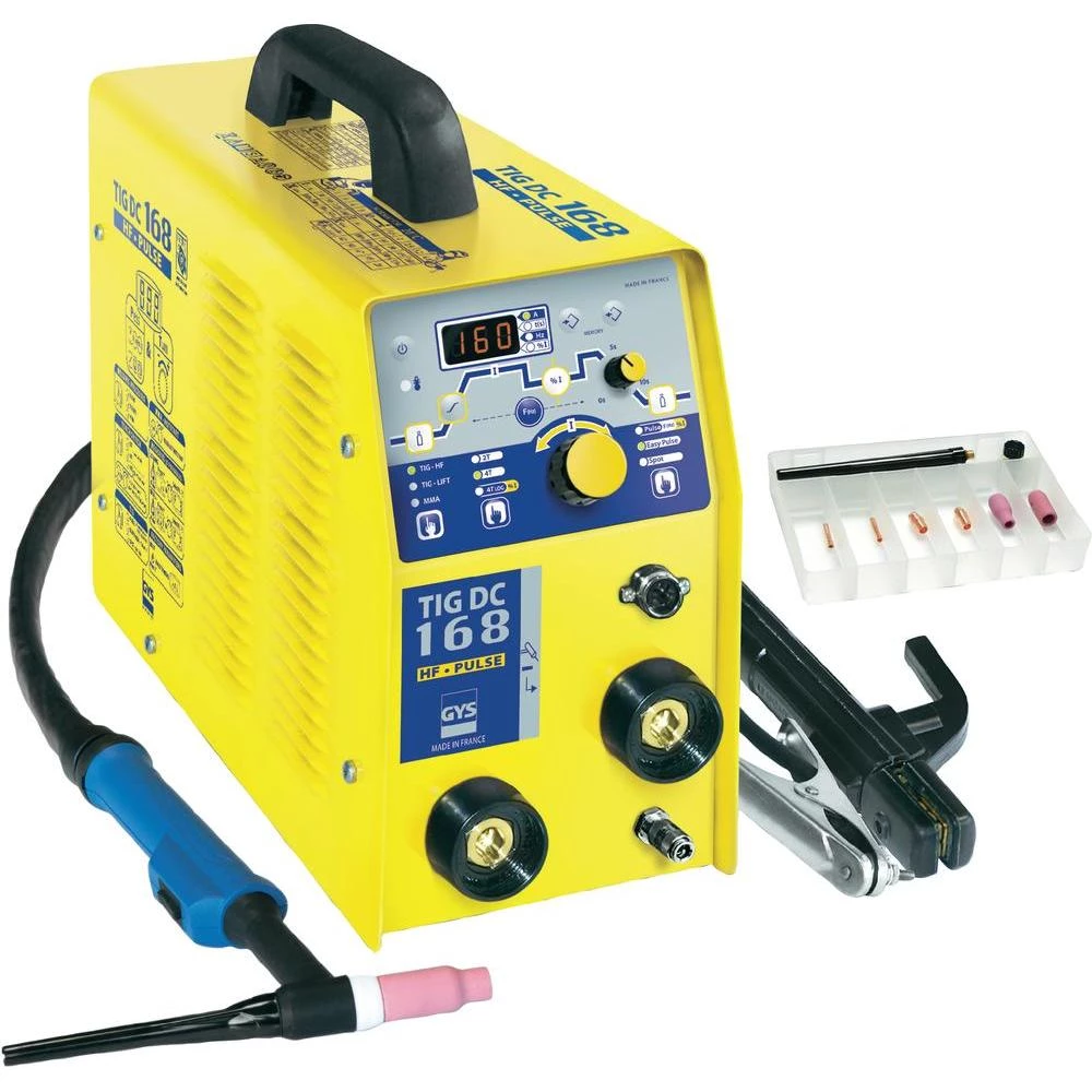 GYS TIG 168 DC HF WIG inverter za varenje s priborom 10 - 160 A slika
