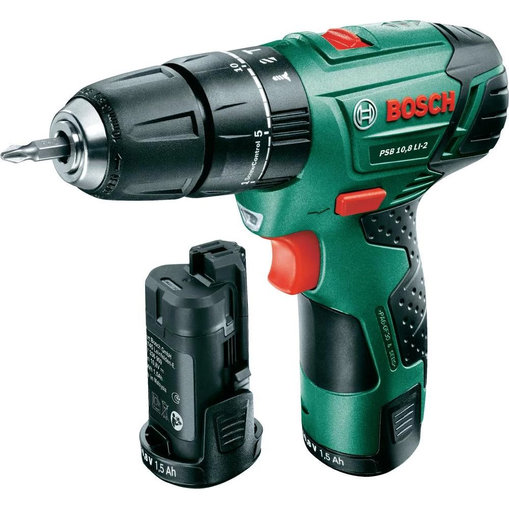 Bosch PSB 10,8 LI-2 udarna bušilica i odvijač na bateriju 10.8 V 1.5 Ah Li-Ion + slika