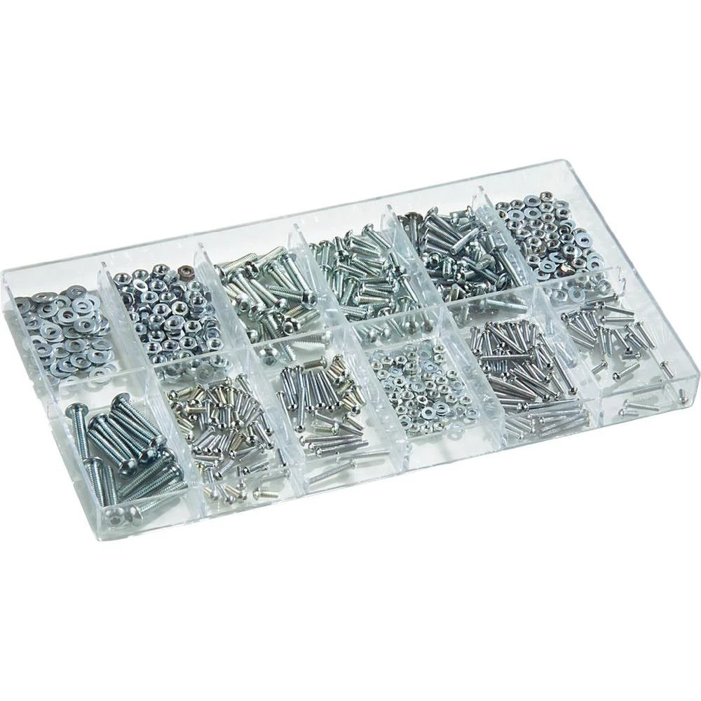 Set inbus vijaka, PAN glava, matica i podloška, visoka čvrstoća: 10.9, 1 komplet, 500 dijelova slika