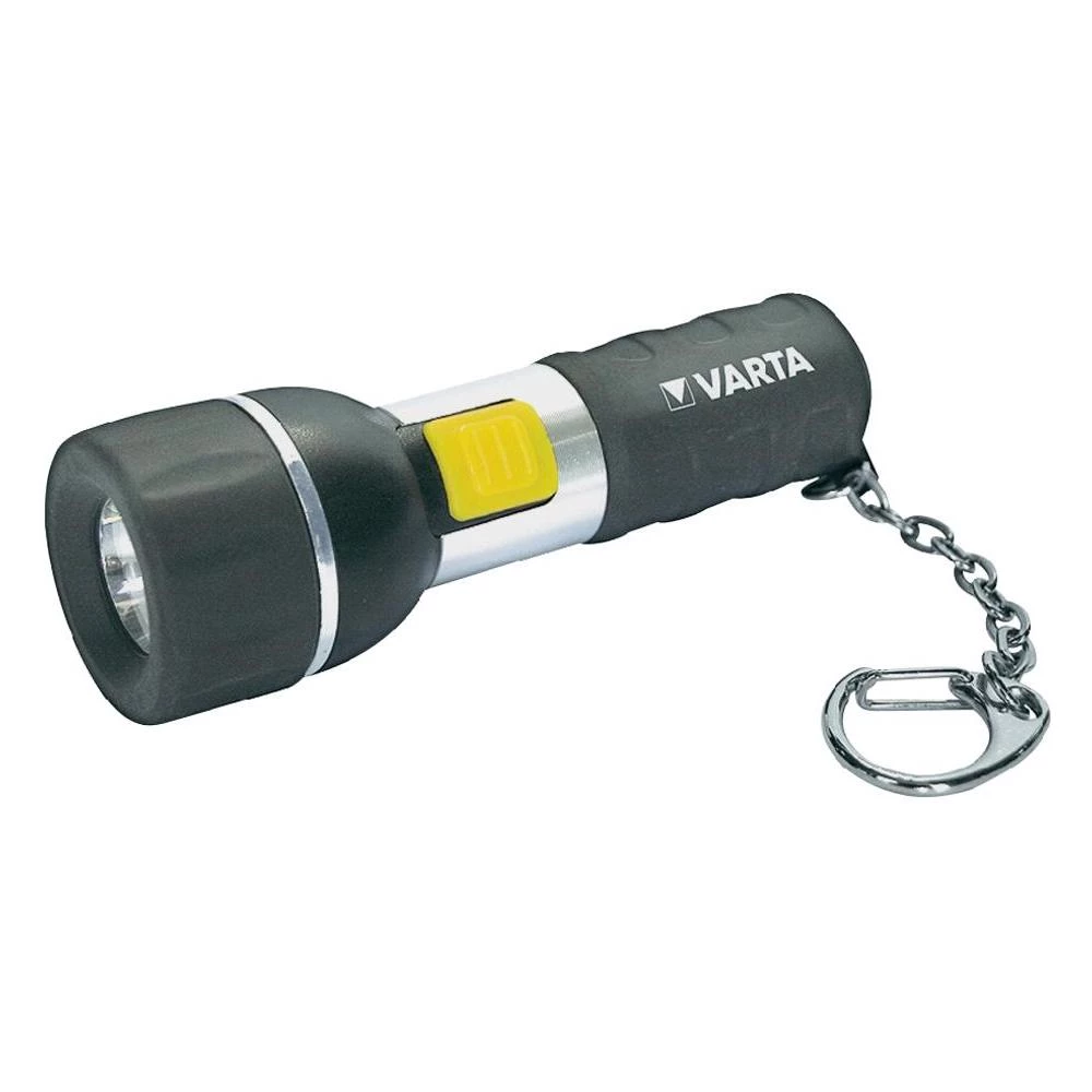 LED mini džepna svjetiljka Varta privjesak za ključeve Day Light na baterije 39 g crna/srebrna slika