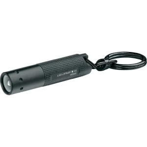 LED mini džepna svjetiljka - privjesak za ključeve K1 na baterije 7.5 g crna slika