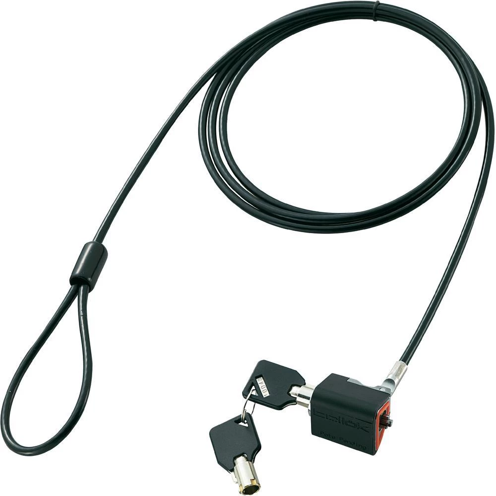 Kabel s lokotom za prijenosno računalo RL102-BR crni/crveni slika