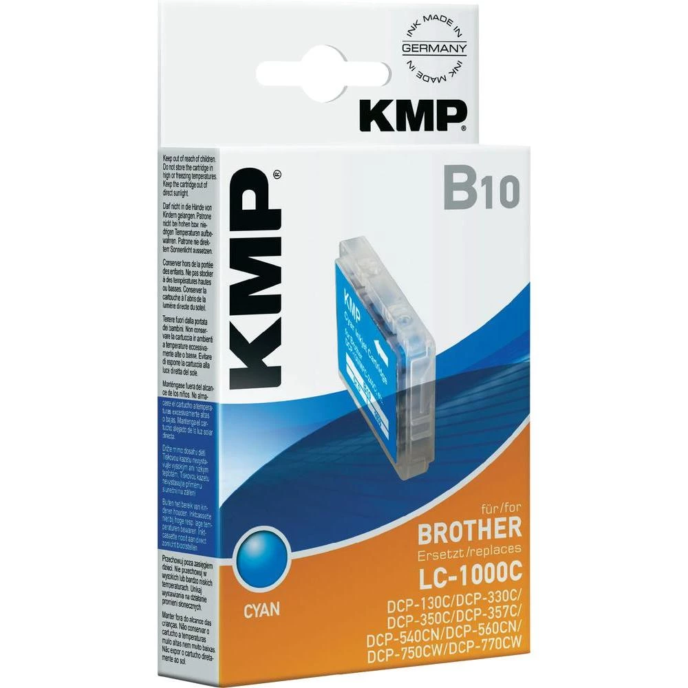 Kompatibilna patrona za printer B10 KMP zamjenjuje Brother LC-1000 cijan slika