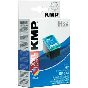 Kompatibilna patrona za printer H26 KMP zamjenjuje HP 343 cijan, magenta, žuta slika
