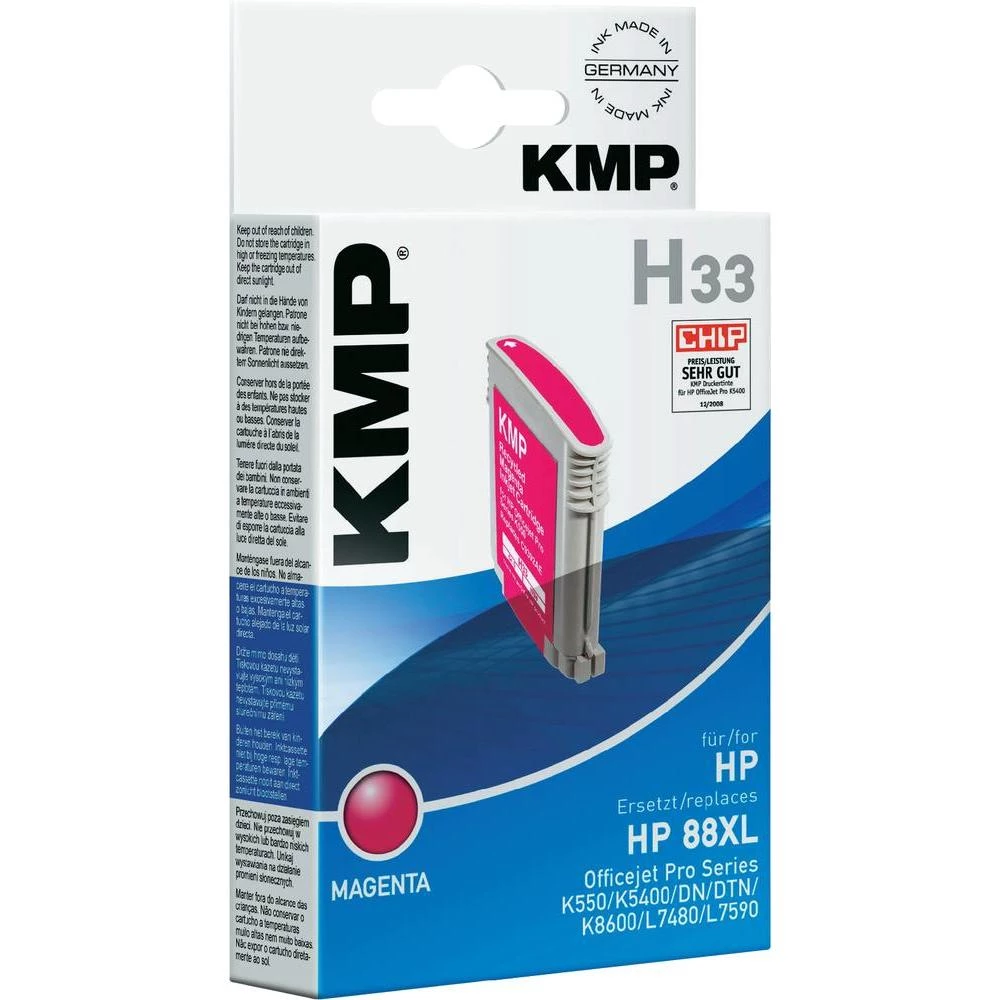 Kompatibilna patrona za printer H33 KMP zamjenjuje HP 88 magenta slika
