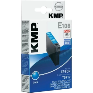 Kompatibilna patrona za printer E108 KMP zamjenjuje Epson T0712 cijan slika