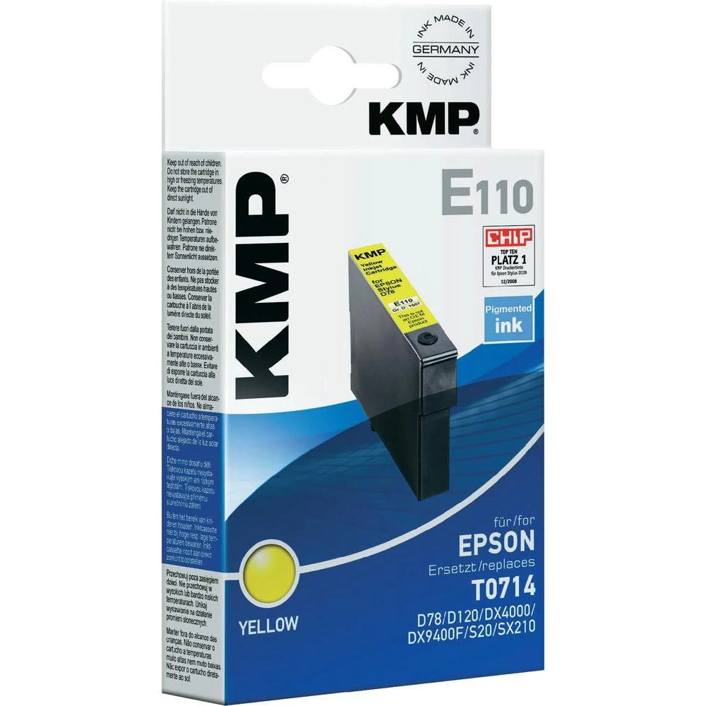 Kompatibilna patrona za printer E110 KMP zamjenjuje Epson T0714 žuta slika
