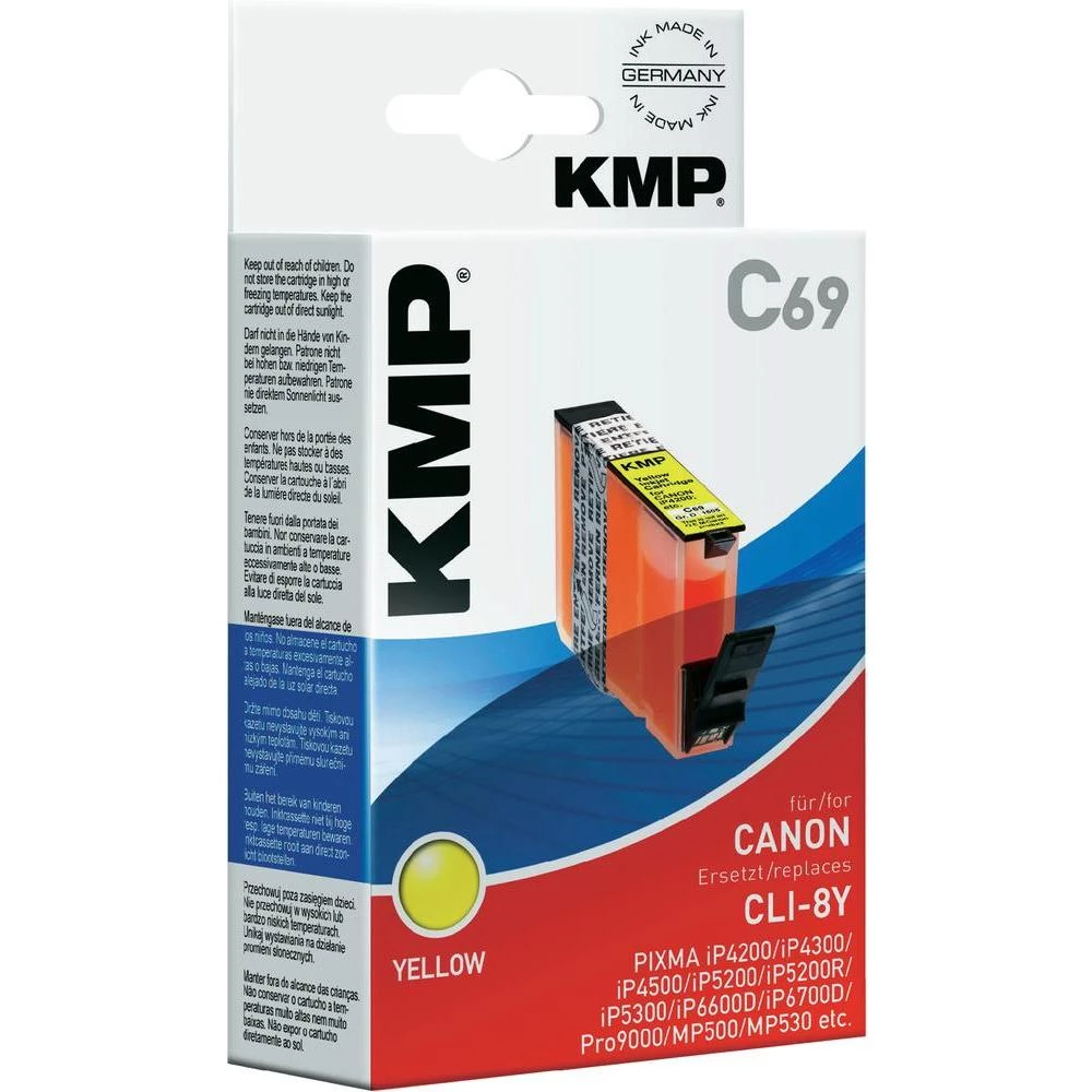 Kompatibilna patrona za printer C69 KMP zamjenjuje Canon CLI-8 žuta slika