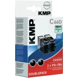 Kompatibilne patrone za printer C66D KMP zamjenjuje Canon PGI-5 crna, pakiranje od 2 komada