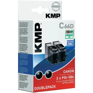 Kompatibilne patrone za printer C66D KMP zamjenjuje Canon PGI-5 crna, pakiranje od 2 komada slika