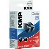 Kompatibilne patrone za printer C81D KMP zamjenjuje Canon PGI-525 crna, pakiranje od 2 komada