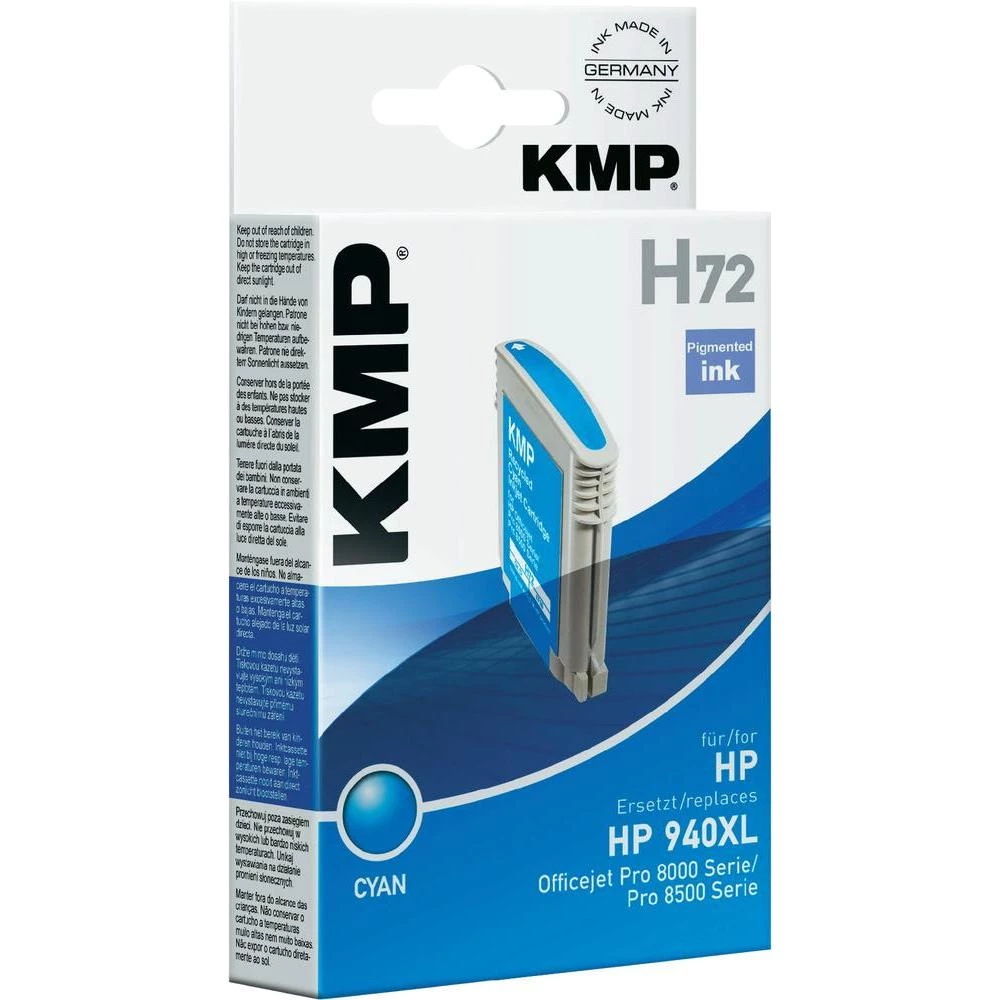 Kompatibilna patrona za printer H72 KMP zamjenjuje HP 940, 940XL cijan slika