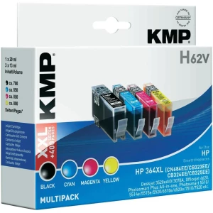 Kompatibilne patrone za printer H62V KMP kombinirano pakiranje zamjenjuje HP 364, 364XL crna, cijan, magenta, žuta slika