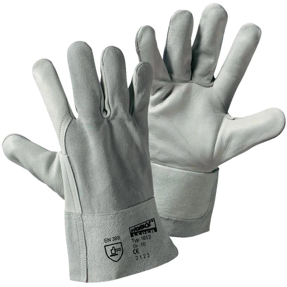 Zaštitne rukavice Worky 1812, kombinirane kratke, donji dio: goveÄ‘a napa koža slika