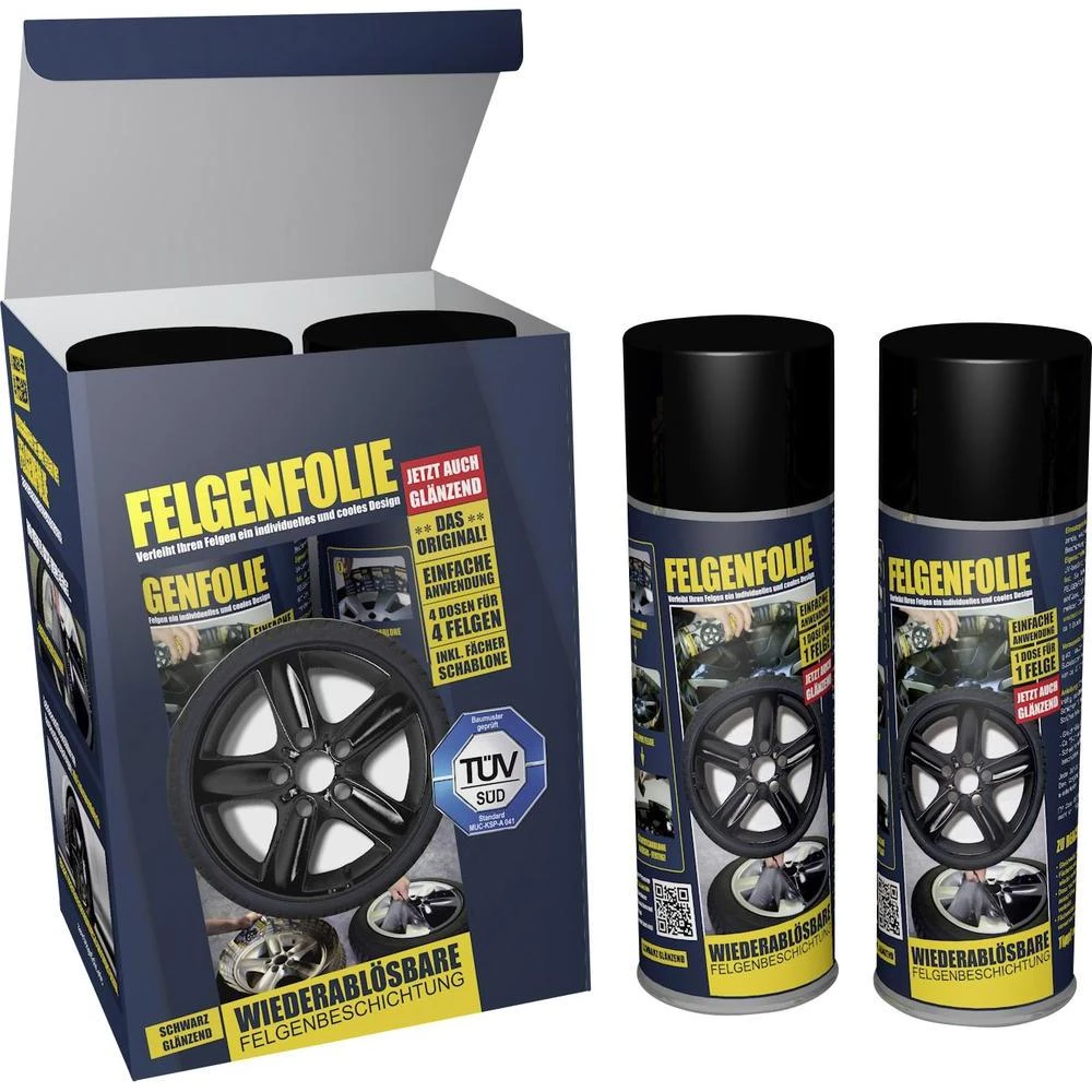 PlastiDip 61001103-Folija u spreju, crna (mat), 1 pakiranje slika