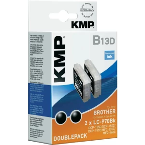 Kompatibilne patrone za printer B13D KMP zamjenjuje Brother LC-970 crna, paket od 2 komada slika