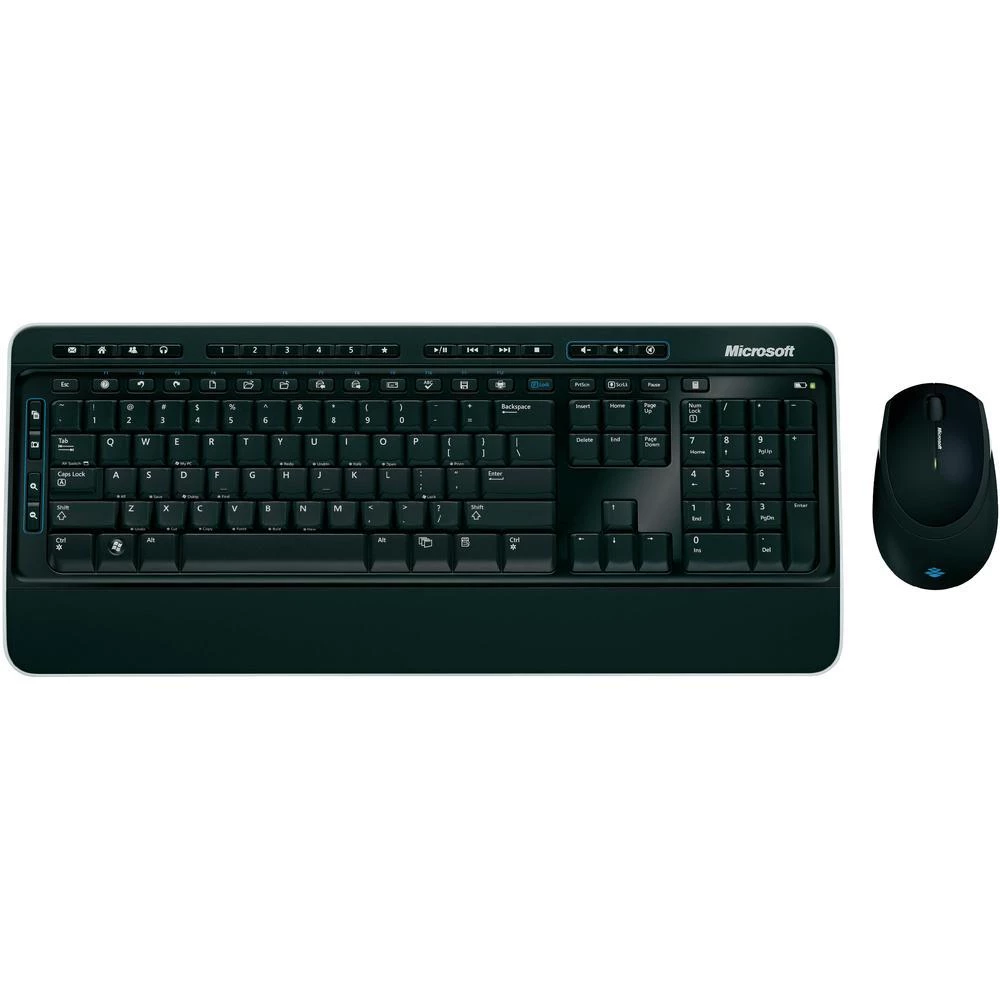 Komplet bežična tipkovnica i miš Microsoft Wireless Desktop3000 crna slika