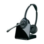 Telefonske slušalice s mikrofonom DECT bežične, Stereo Plantronics CS520 On Ear crne 84692-02