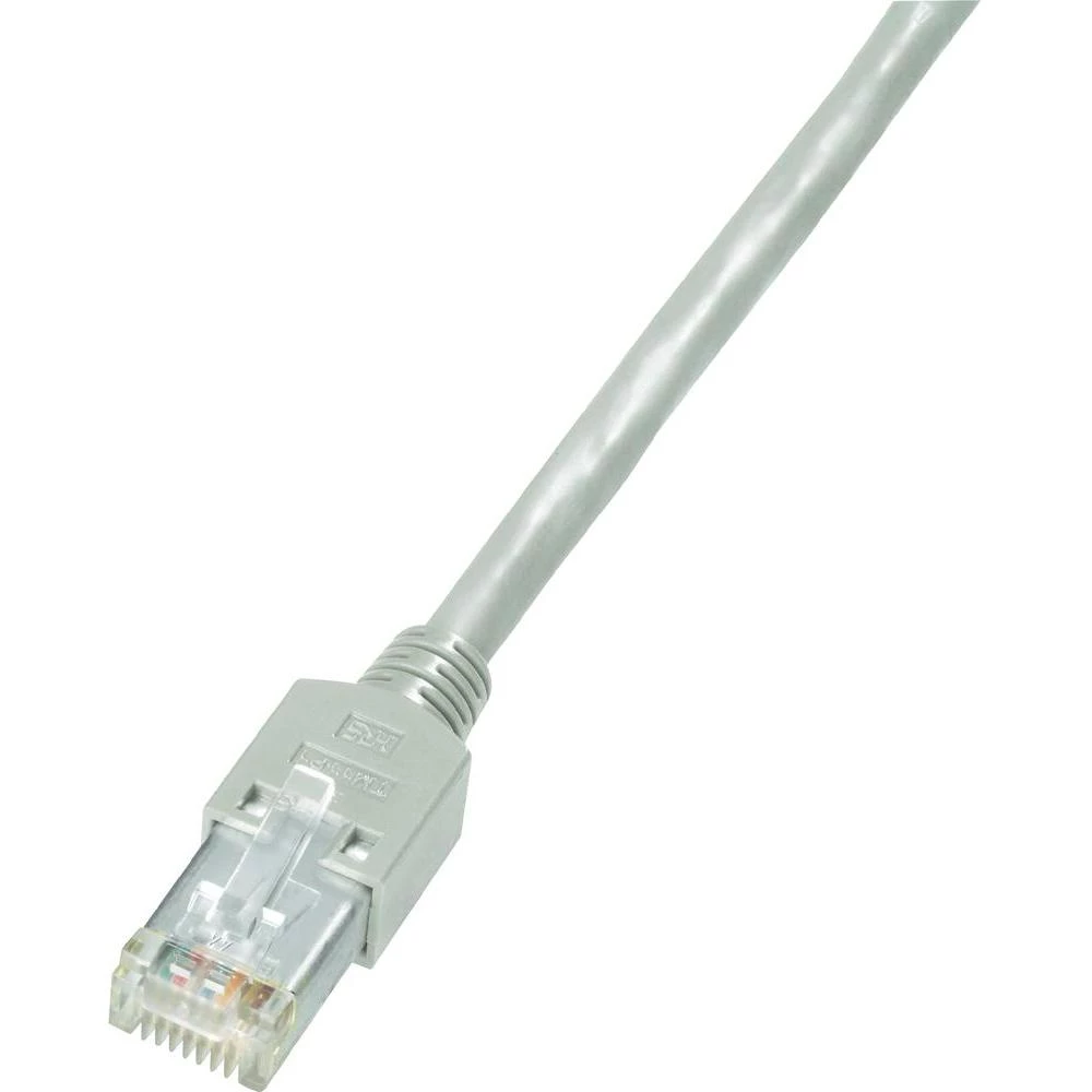 RJ45 mrežni kabel CAT 5e S/UTP [1x RJ45 utikač - 1x RJ45 utikač] 3 m sivi, nezapaljivi, zaštićeni Dätwyler slika
