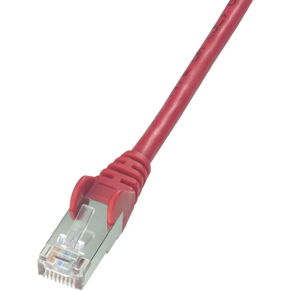 RJ45 mrežni kabel CAT 5e F/UTP [1x RJ45 utikač - 1x RJ45 utikač] 3 m crveni s U slika