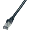 RJ45 mrežni kabel CAT 6 S/FTP [1x RJ45 utikač - 1x RJ45 utikač] 10 m crni nezapa slika