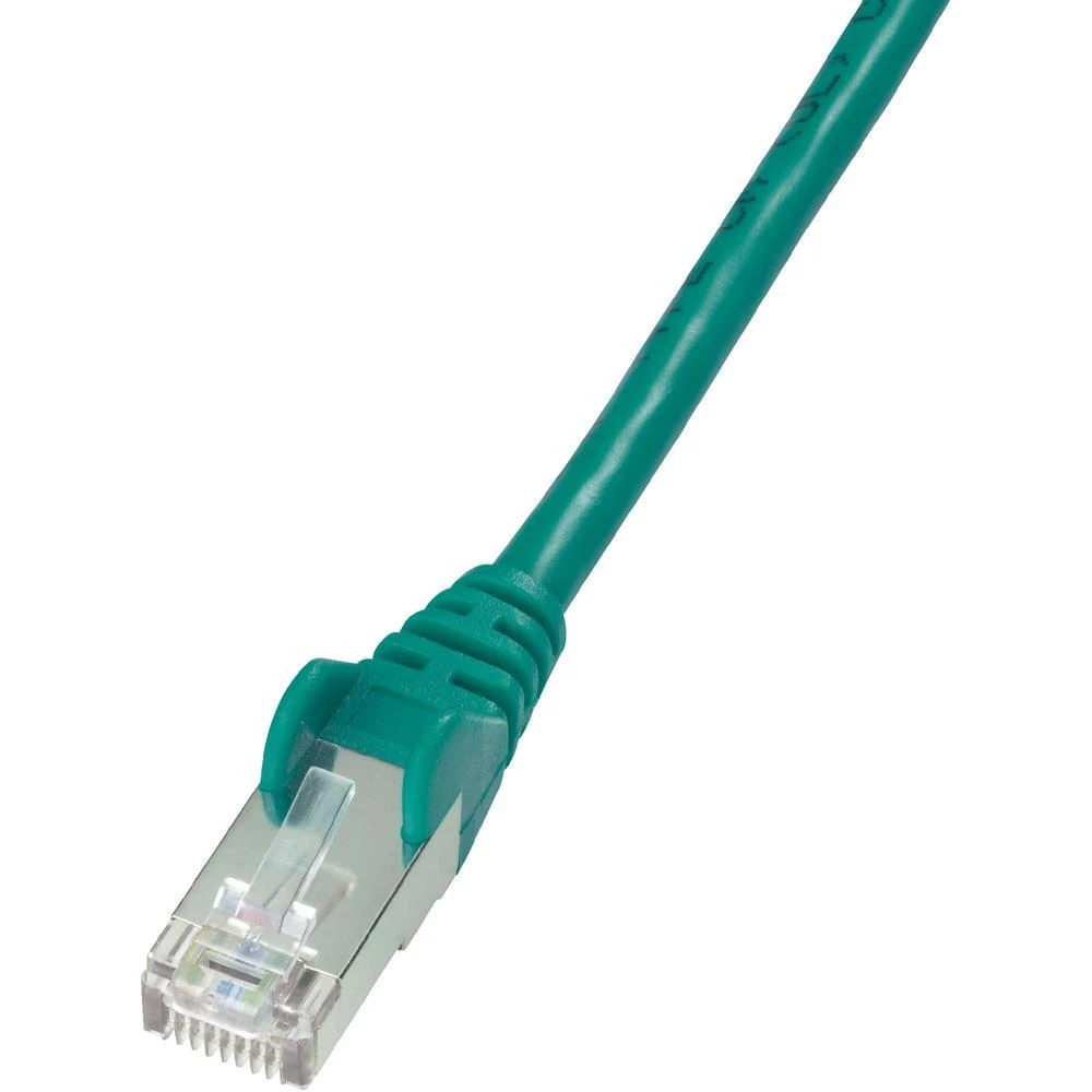RJ45 mrežni kabel CAT 5e SF/UTP [1x RJ45 utikač - 1x RJ45 utikač] 3 m zeleni s slika